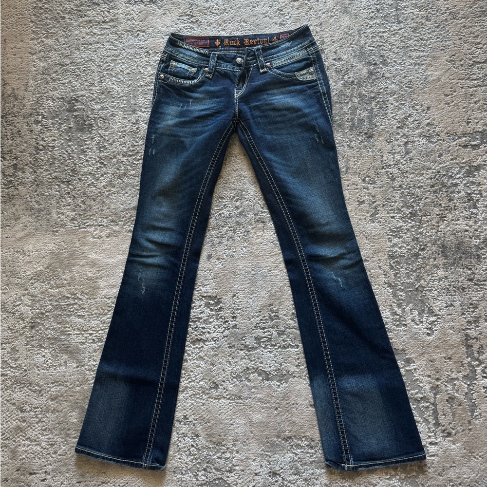 Rock Revival Dark Blue Flare Jeans